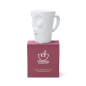 Preview: FiftyEight Henkelbecher Mug KÜSSEND weiss